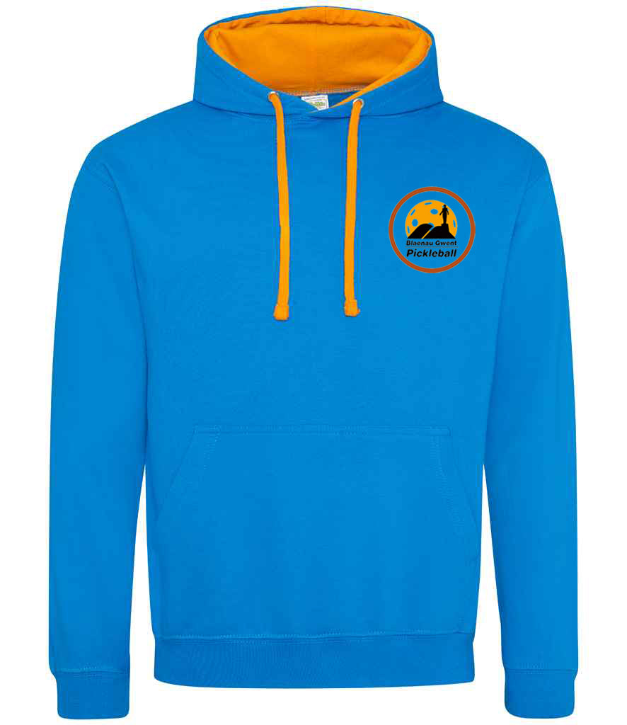 Blaenau Gwent Pickleball Club Contrast Hoodie