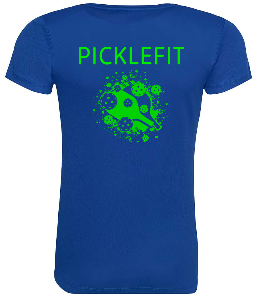 Pickle Fit Ladies Cool T Player Top  - Green Graphics