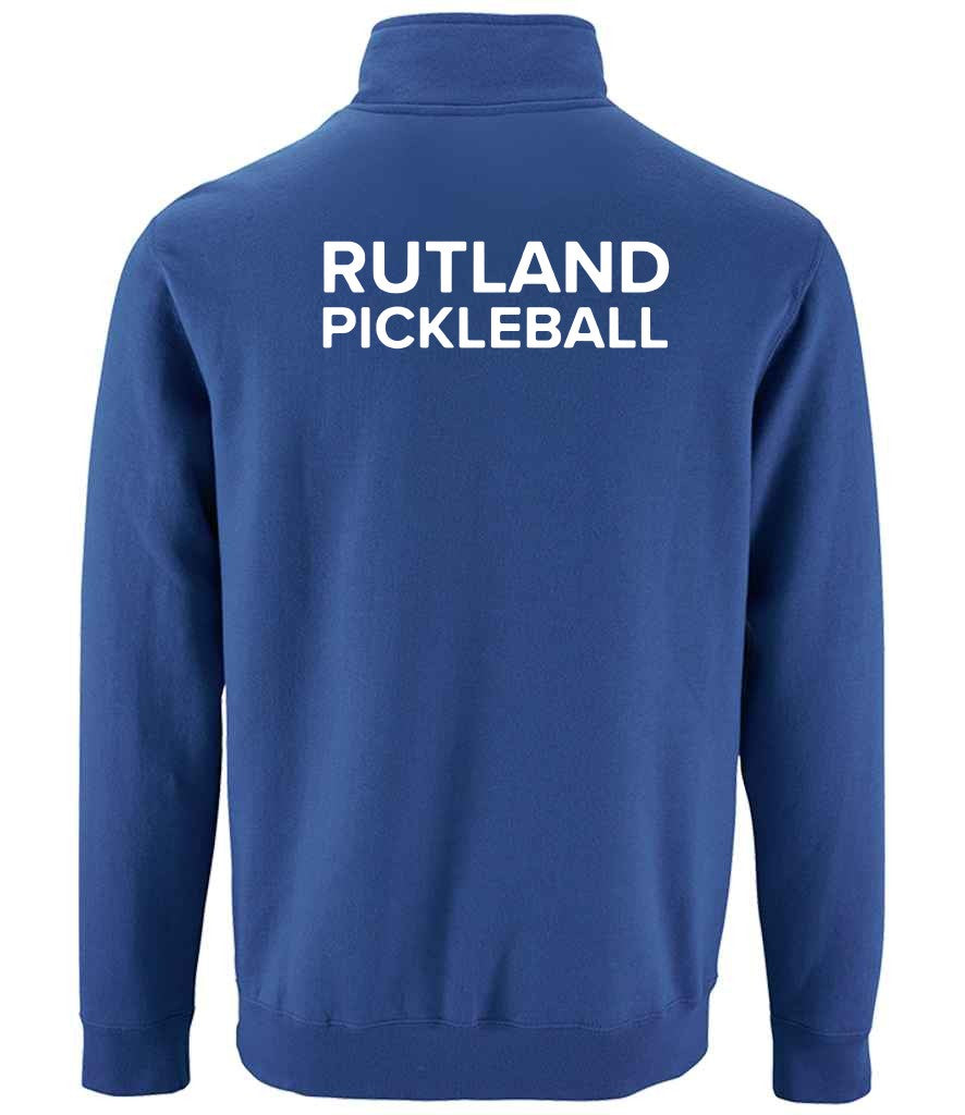 Rutland Pickleball Contrast Zip Neck Sweatshirt [Colour - Royal Blue]