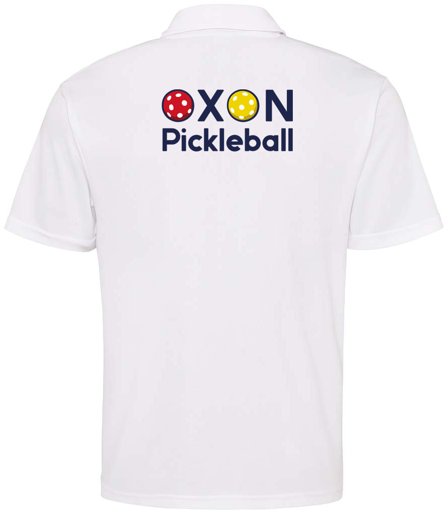 Oxon Pickleball Unisex Polo Top [Colour - Arctic White]