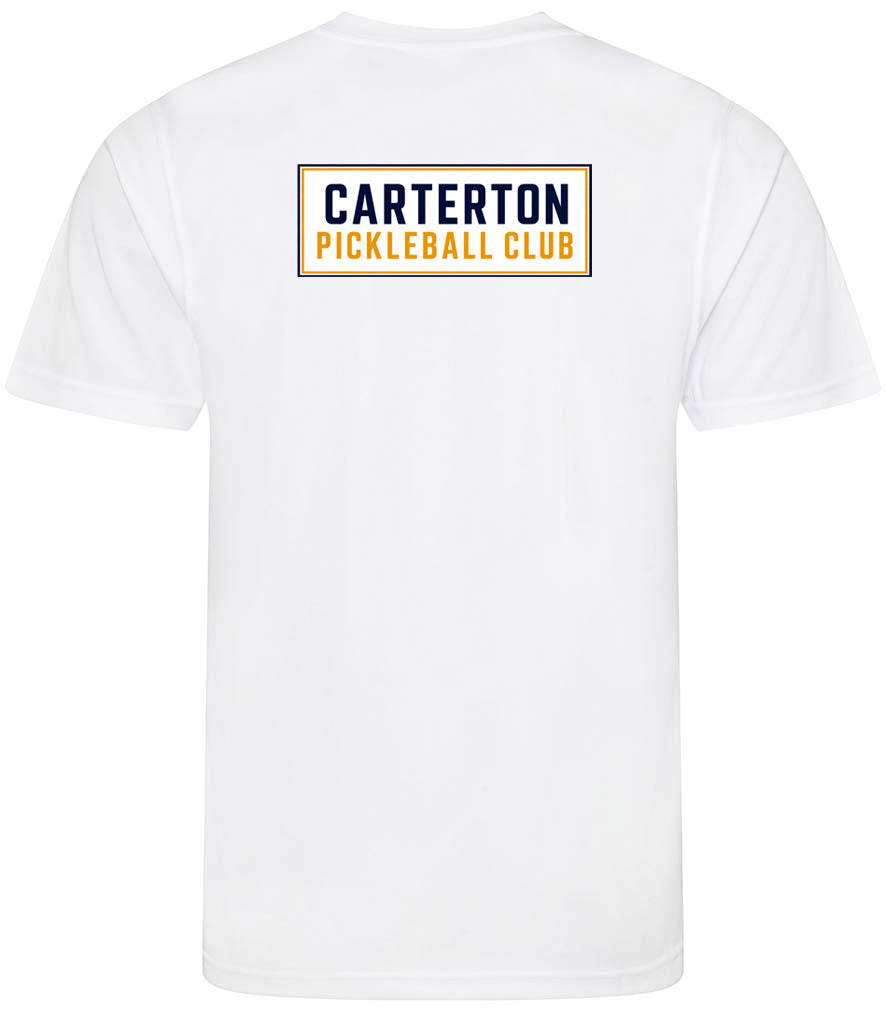 Carterton Pickleball Club Unisex Player Top [Colour – Arctic White]