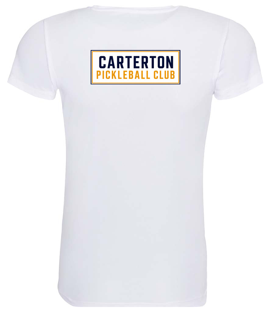Carterton Pickleball Club Ladies Player Top [Colour – Arctic White]