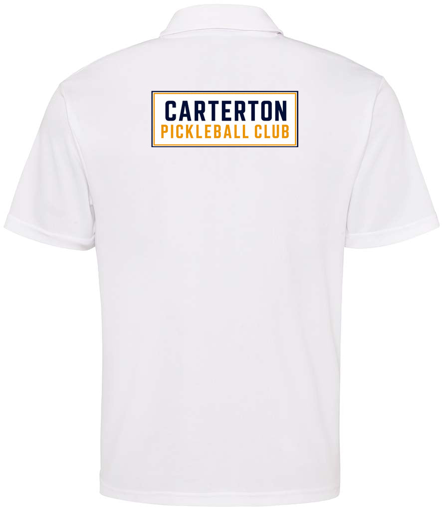 Carterton Pickleball Unisex Polo Top [Colour - Arctic White]
