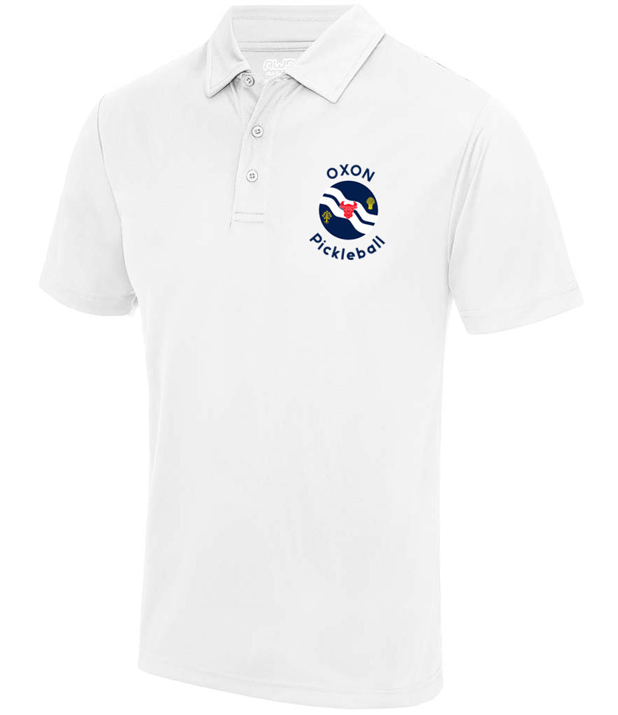 Oxon Pickleball Unisex Polo Top [Colour - Arctic White]
