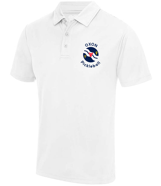 Oxon Pickleball Unisex Polo Top [Colour - Arctic White]