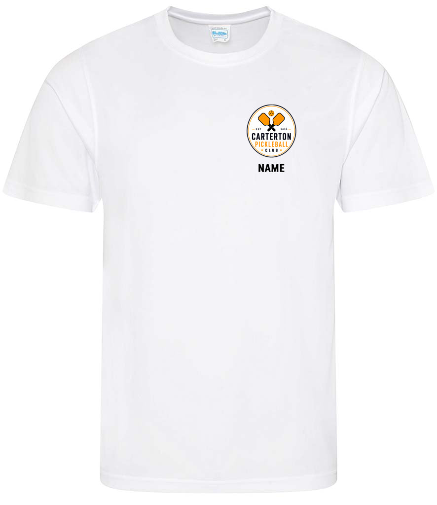 Carterton Pickleball Club Unisex Player Top [Colour – Arctic White]