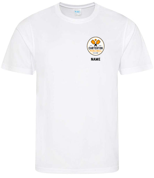 Carterton Pickleball Club Unisex Player Top [Colour – Arctic White]