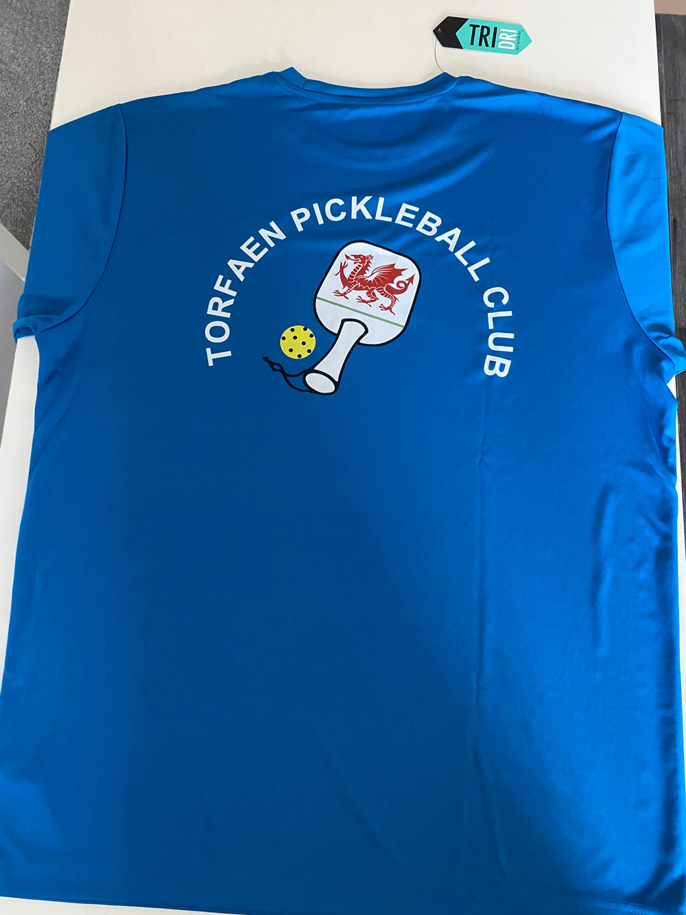 Torfaen Pickleball Club Players Unisex Top [Colour - Sapphire Blue]