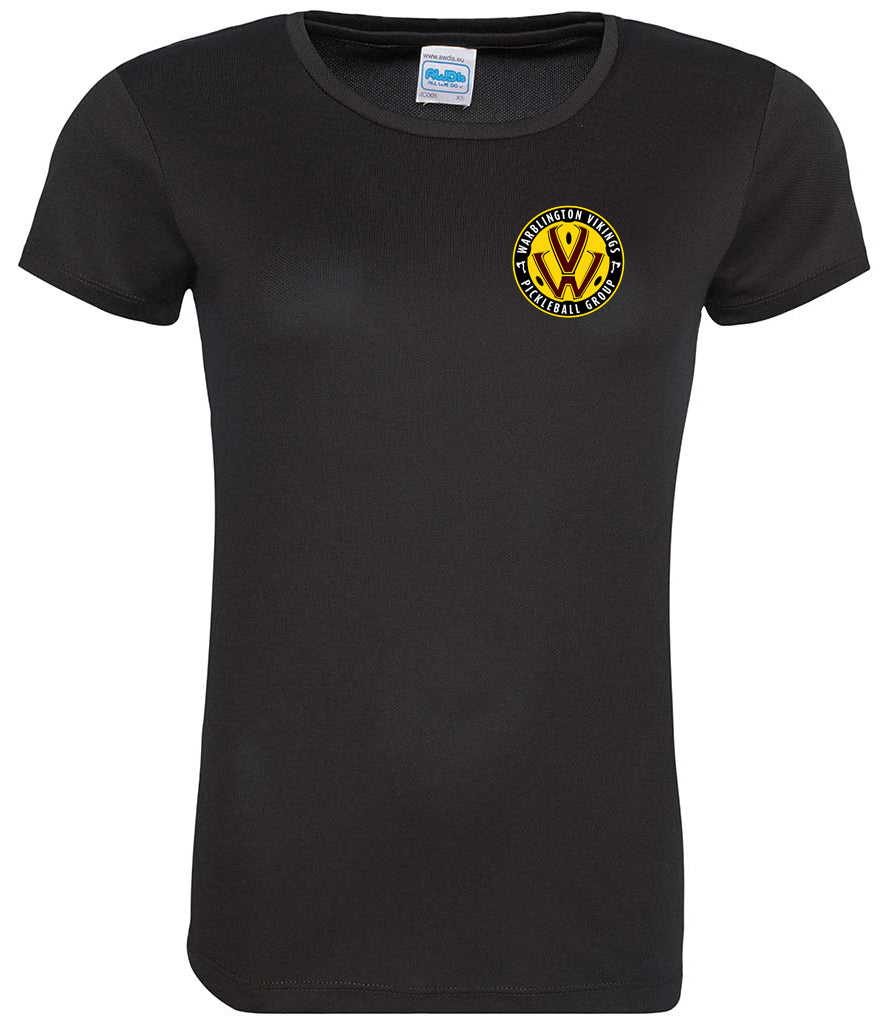 Warblington Vikings Ladies Cool T Player Top [Colour - Jet Black]