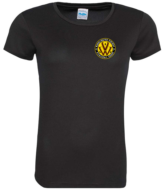 Warblington Vikings Ladies Cool T Player Top [Colour - Jet Black]