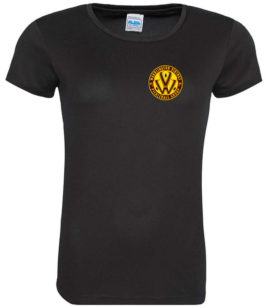 Warblington Vikings Ladies Cool T Player Top [Colour - Jet Black]