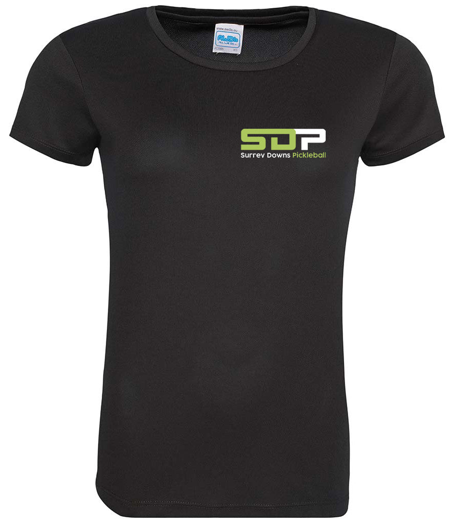 Surrey Downs Ladies Cool T Smooth Player Top [Colour - Black]