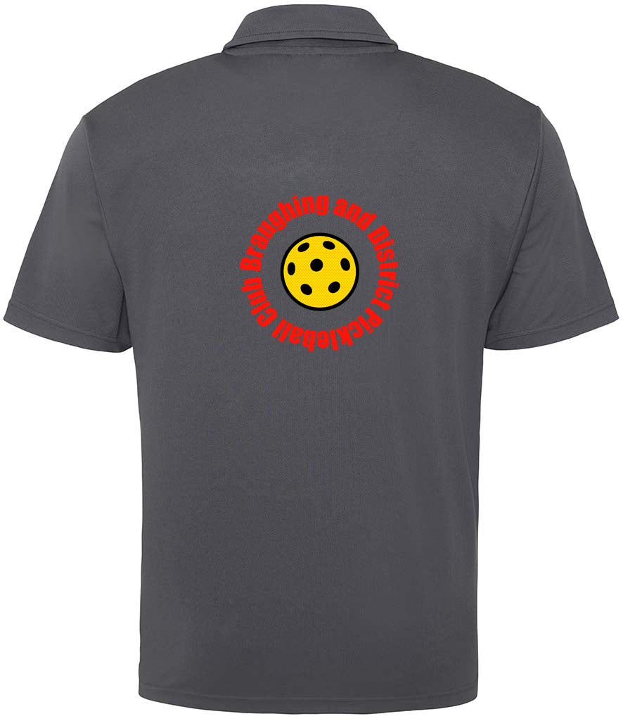 BaD Pickleball Unisex Polo Player Top [Colour - Charcoal]