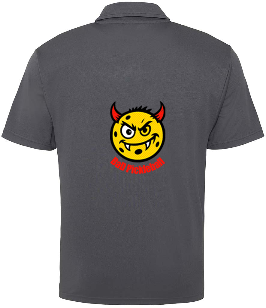 BaD Pickleball Unisex Polo Player Top [Colour - Charcoal]
