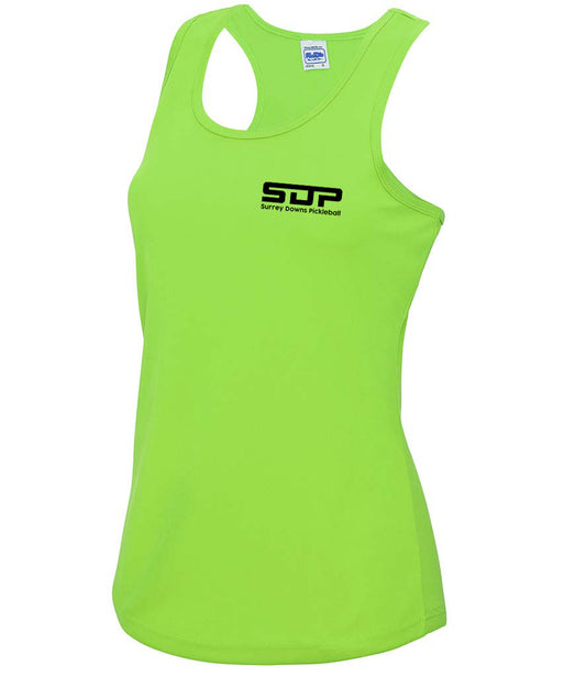 Surrey Downs Pickleball Ladies Player Vest [Colour - Electric Green]