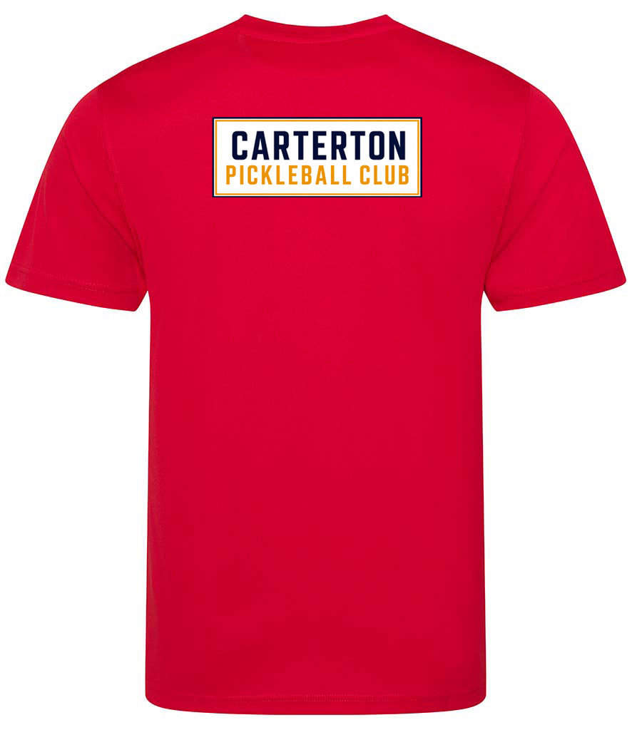 Carterton Pickleball Club Unisex Player Top [Colour – Fire Red]