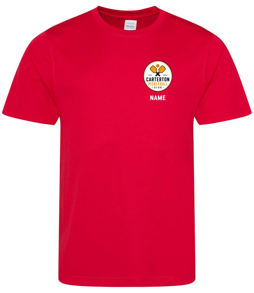 Carterton Pickleball Club Unisex Player Top [Colour – Fire Red]