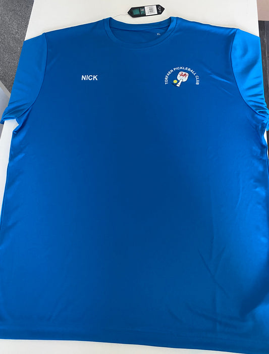 Torfaen Pickleball Club Players Unisex Top [Colour - Sapphire Blue]