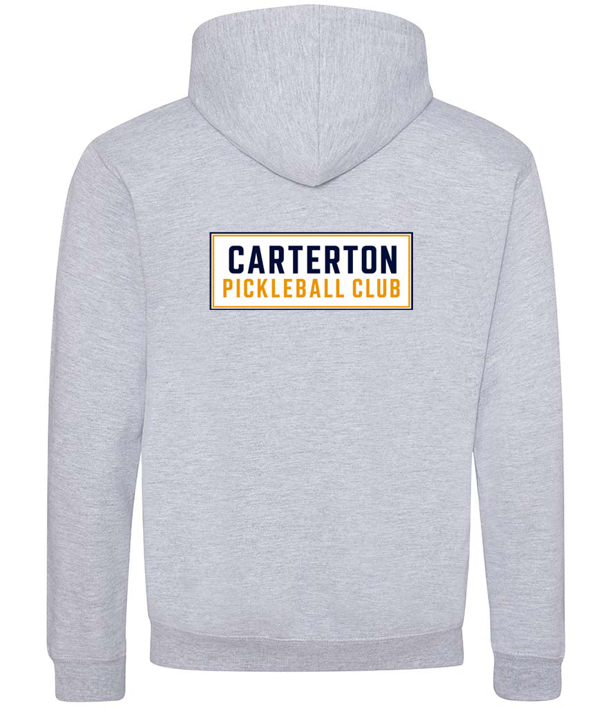 Carterton Pickleball Club Unisex Contrast Zoodie [Colour - Heather Grey/French Navy]