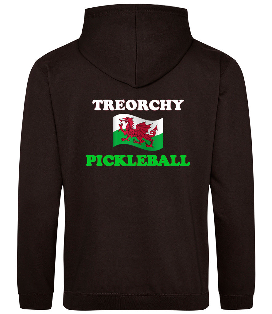 Treorchy Pickleball Club Unisex Hoodie [Colour - Jet Black]