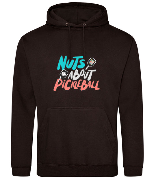 'Nuts About Pickleball' Unisex Hoodie [Colour - Jet Black]