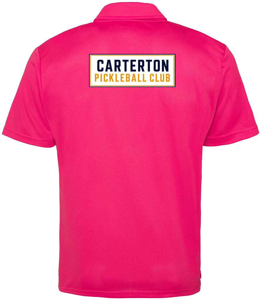 Carterton Pickleball Unisex Polo Top [Colour - Hot Pink]