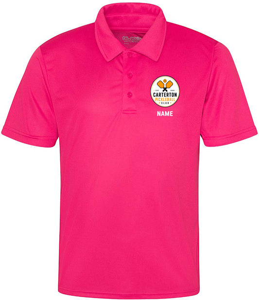 Carterton Pickleball Unisex Polo Top [Colour - Hot Pink]