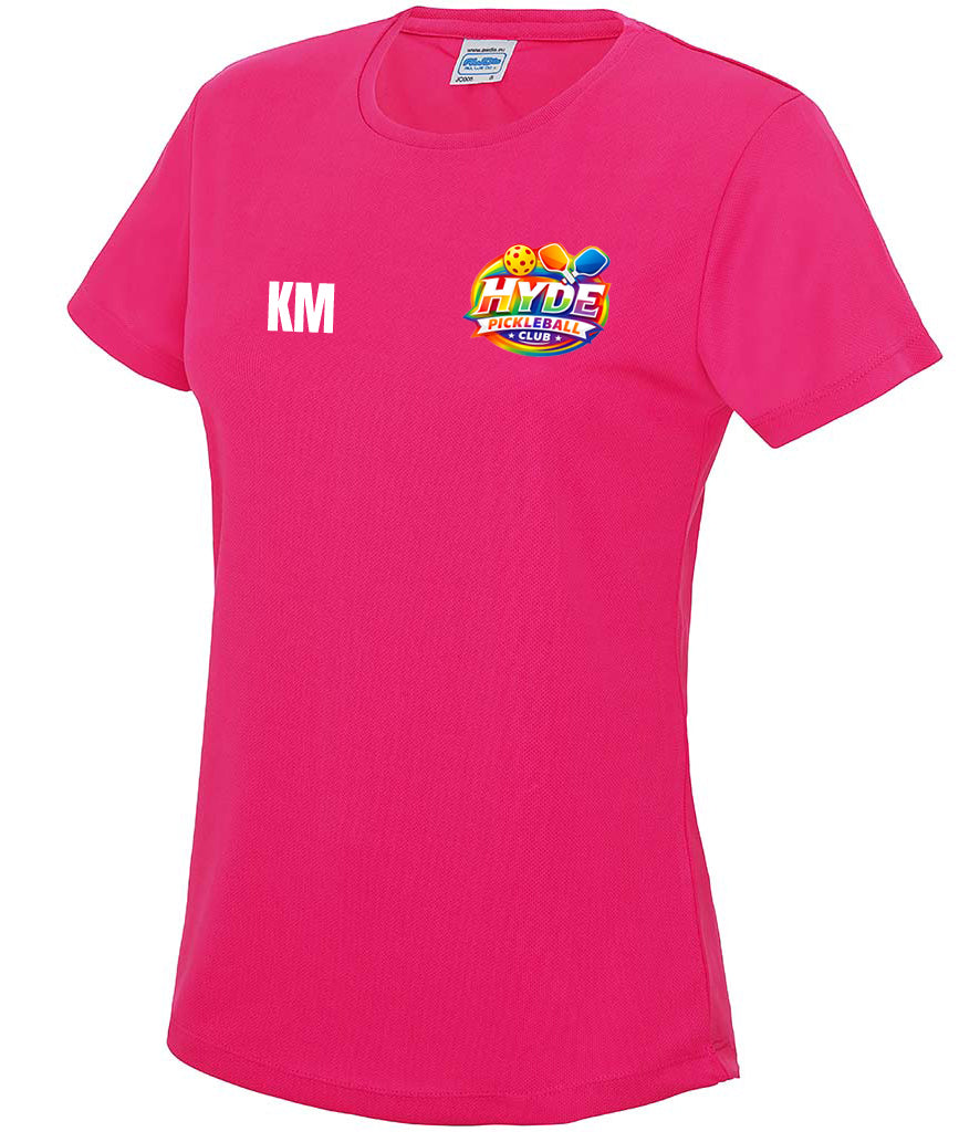 Hyde Pickleball Ladies Cool T Player Top [Colour - Hot Pink]
