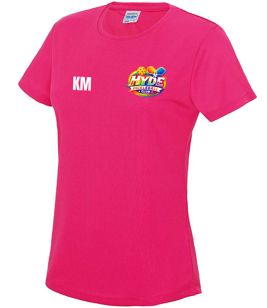 Hyde Pickleball Ladies Cool T Player Top [Colour - Hot Pink]