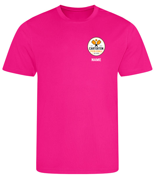 Carterton Pickleball Club Unisex Player Top [Colour – Hyper Pink]