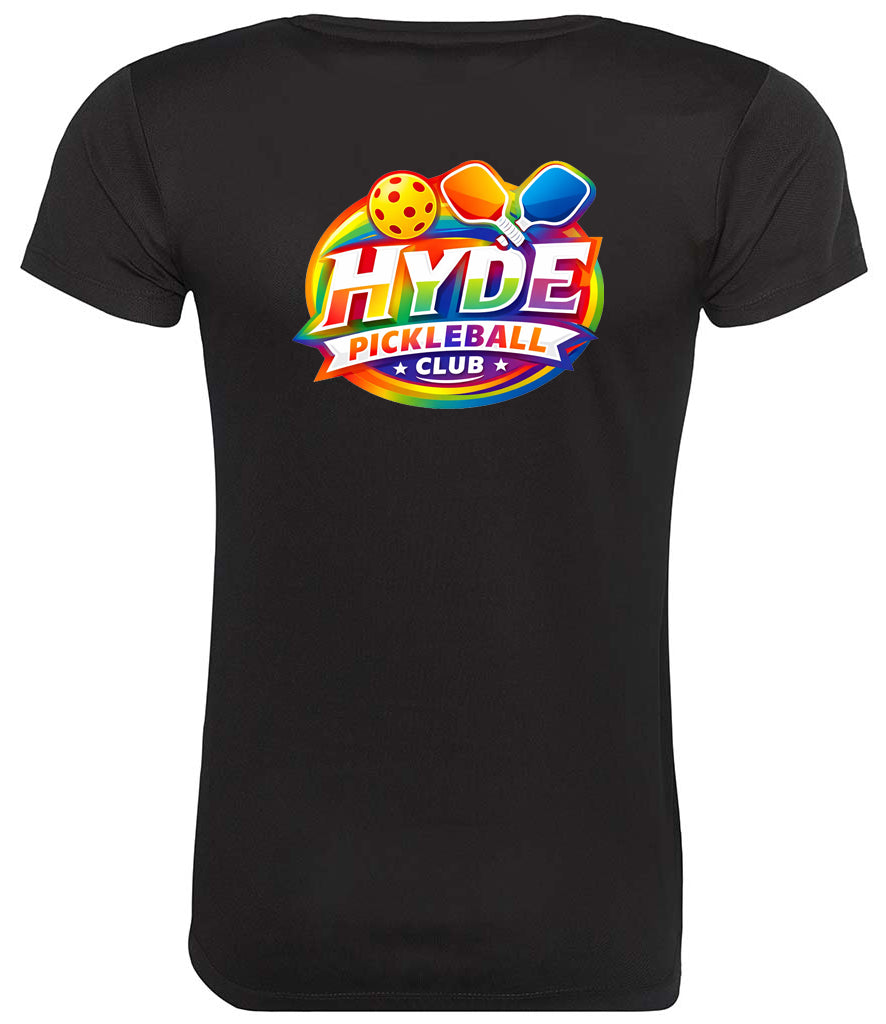 Hyde Pickleball Ladies Cool T Player Top [Colour - Jet Black]