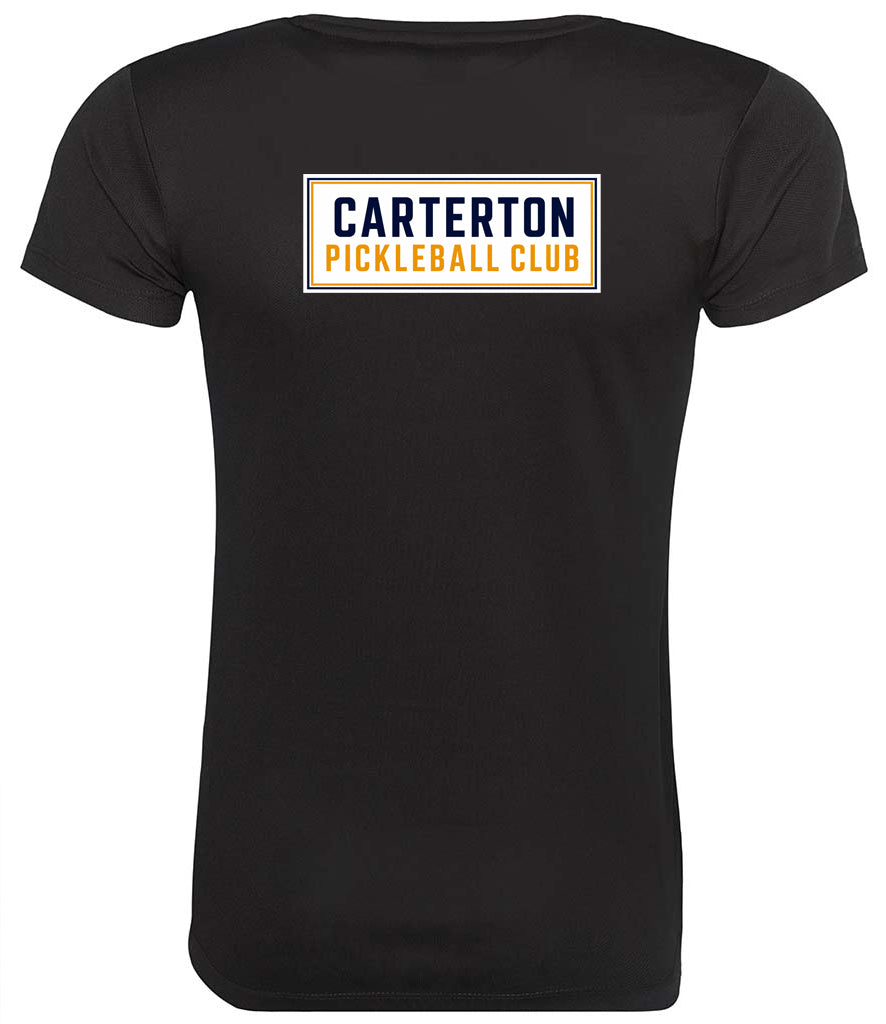 Carterton Pickleball Club Ladies Player Top [Colour – Jet Black]