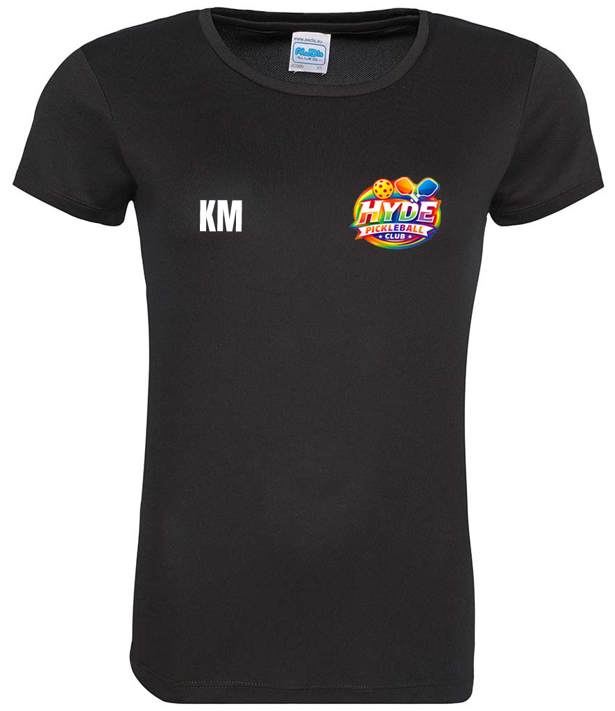 Hyde Pickleball Ladies Cool T Player Top [Colour - Jet Black]