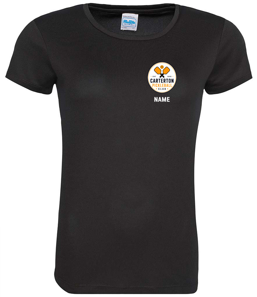 Carterton Pickleball Club Ladies Player Top [Colour – Jet Black]