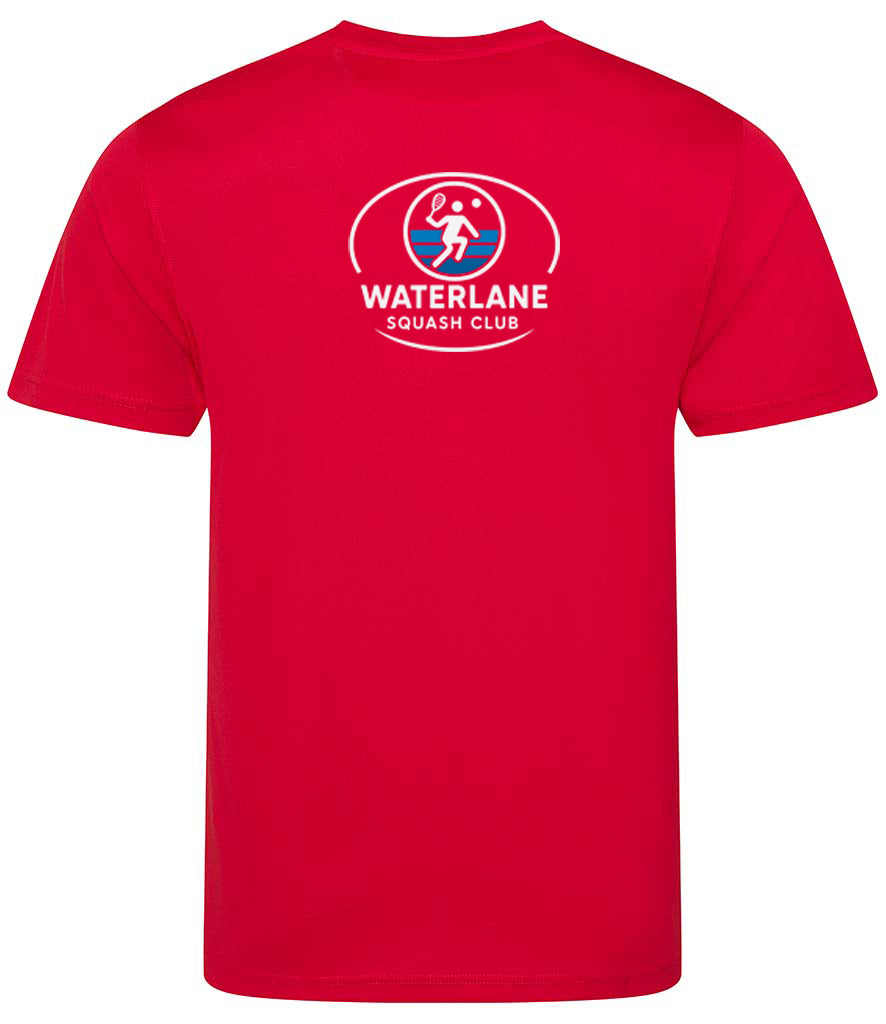 Waterlane Squash Club Unisex Player Top [Colour - Fire Red]