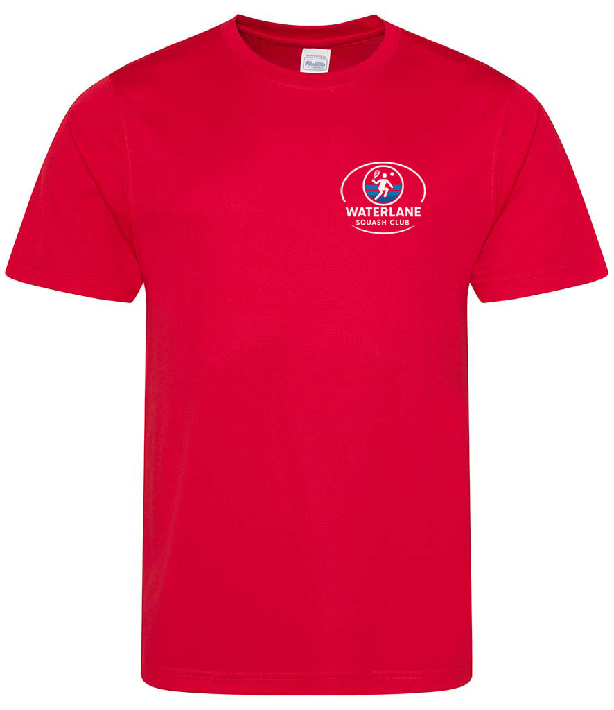Waterlane Squash Club Unisex Player Top [Colour - Fire Red]