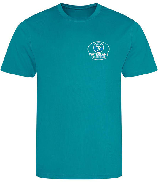 Waterlane Squash Club Unisex Player Top [Colour - Turquoise Blue]