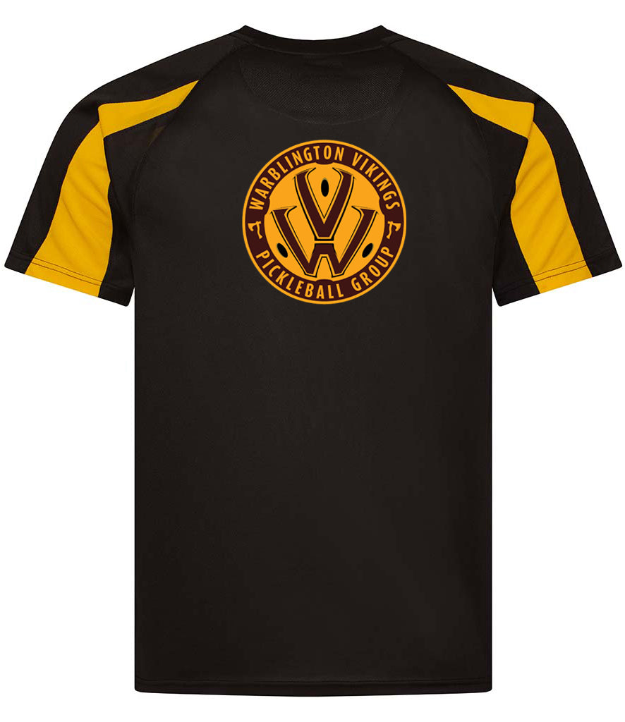 Warblington Vikings Unisex Contrast Player Top [Colour - Jet Black/Gold]