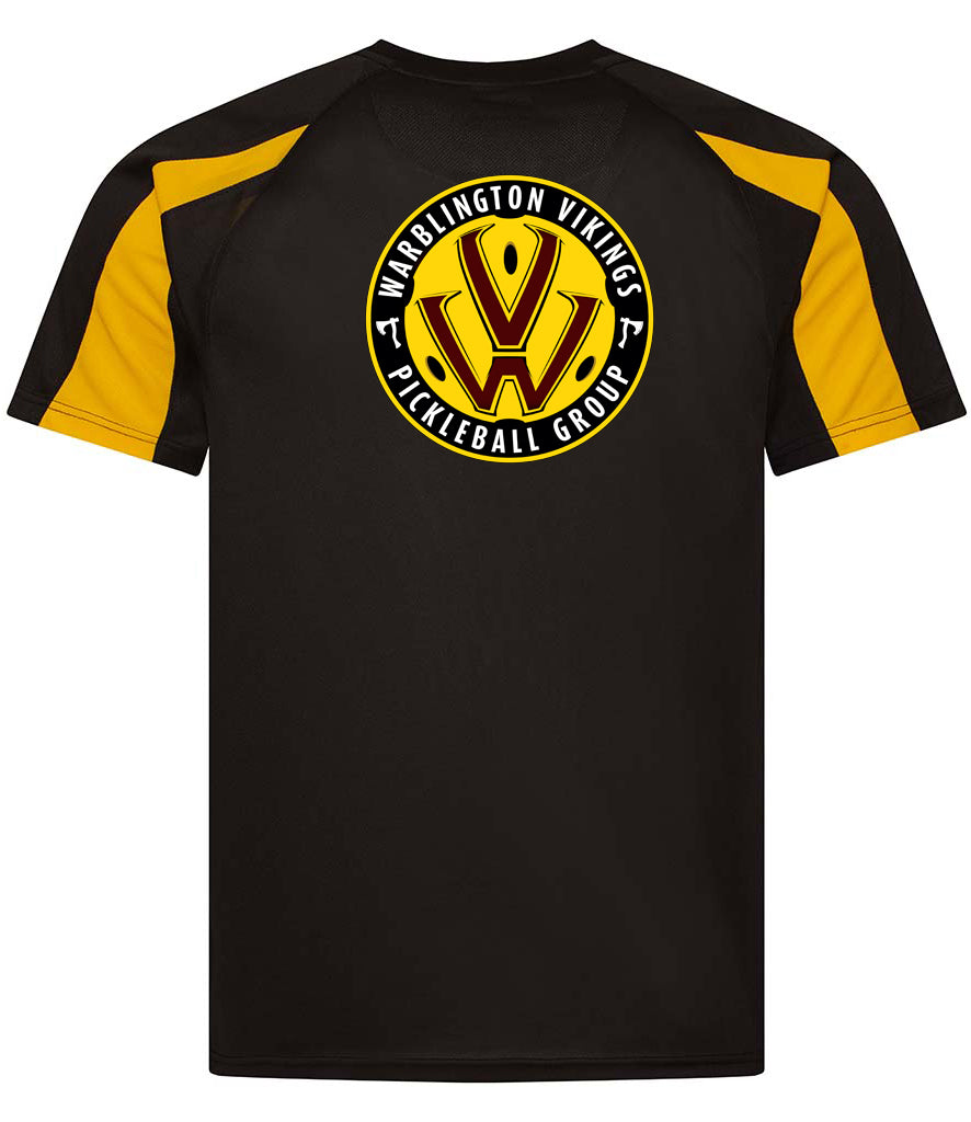 Warblington Vikings Unisex Contrast Player Top [Colour - Jet Black/Gold]