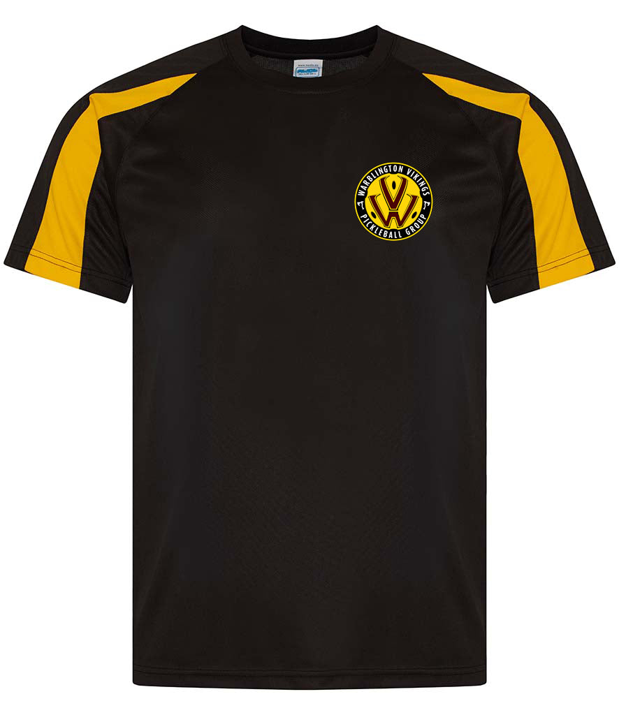 Warblington Vikings Unisex Contrast Player Top [Colour - Jet Black/Gold]