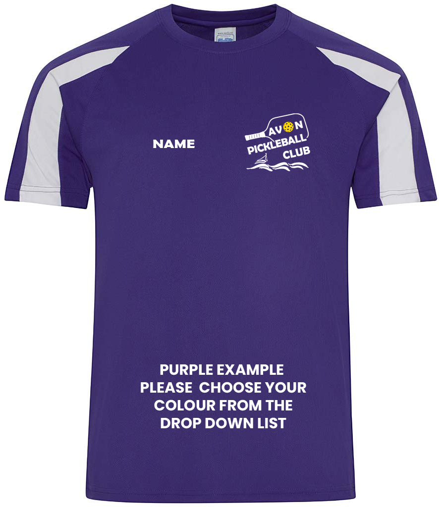 Avon Pickleball Unisex Contrast Player Top [Optional Colours]