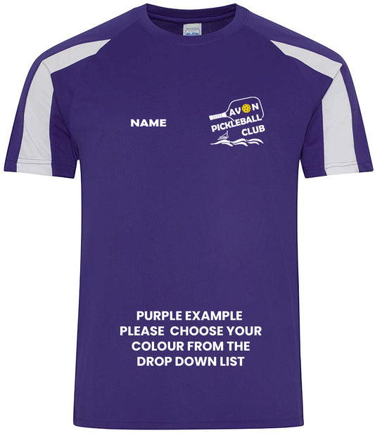 Avon Pickleball Unisex Contrast Player Top [Optional Colours]