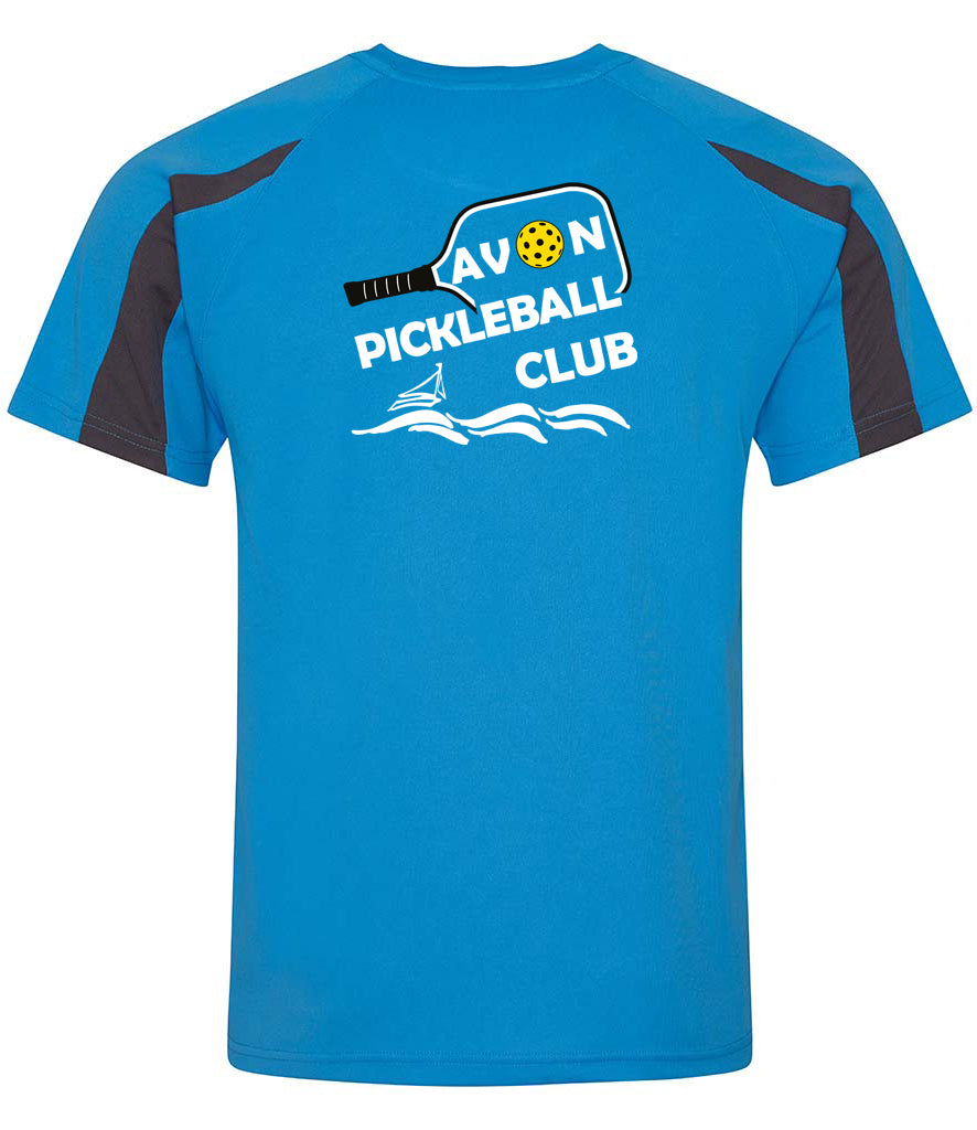 Avon Pickleball Unisex Contrast Player Top [Colour - Sapphire Blue/Charcoal]