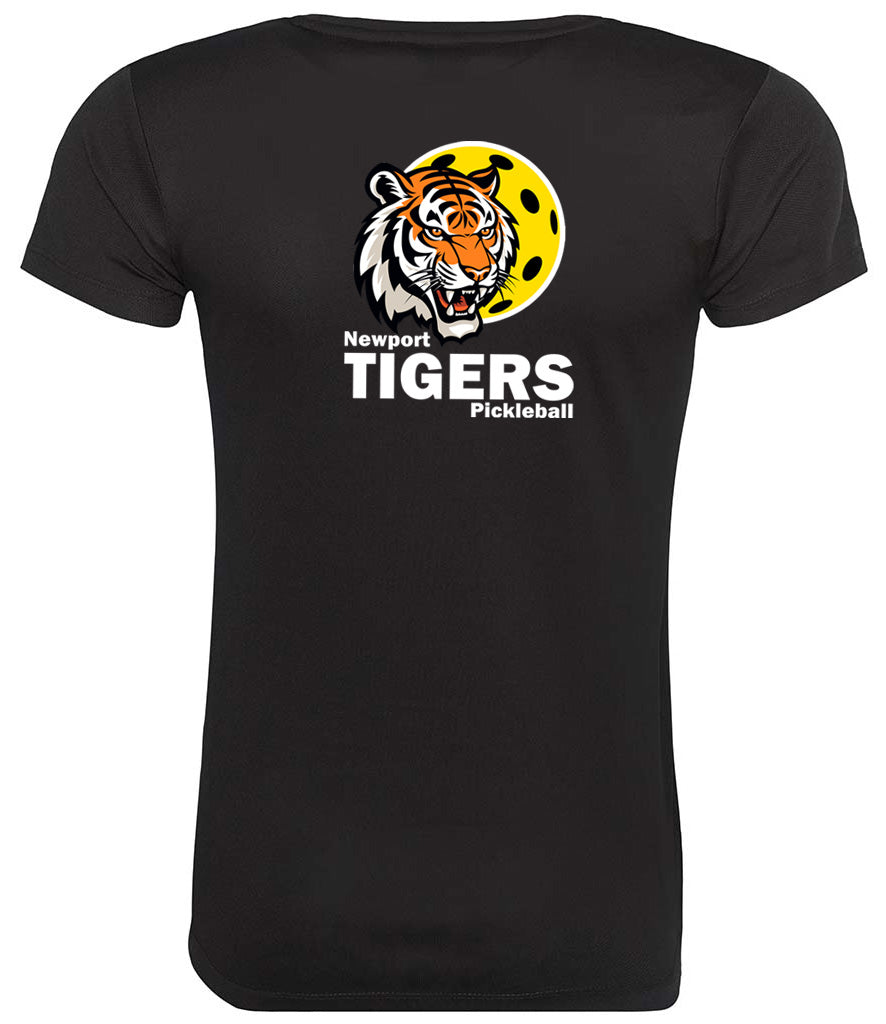 Newport Tigers Ladies Cool T Player Top [Colour - Jet Black]
