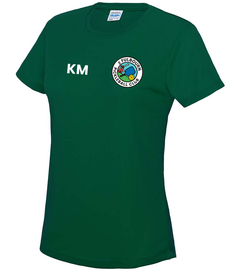 Fulbourn Pickleball Club Ladies Player Top [Colour – Bottle Green]