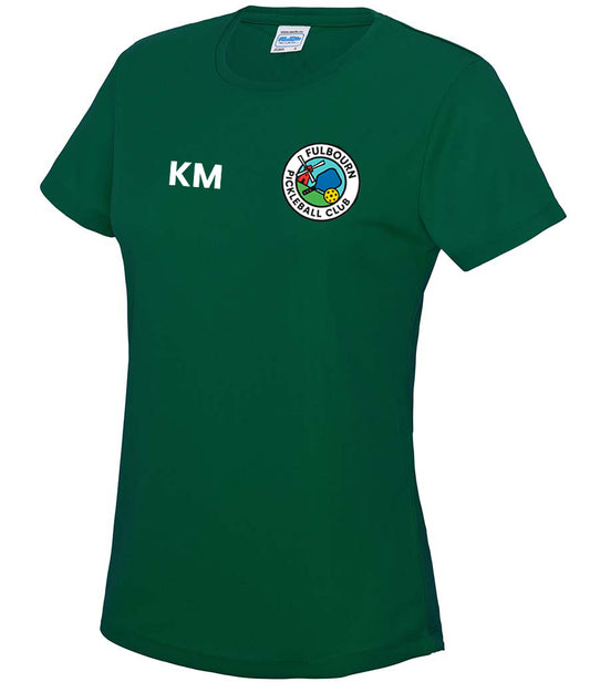Fulbourn Pickleball Club Ladies Player Top [Colour – Bottle Green]