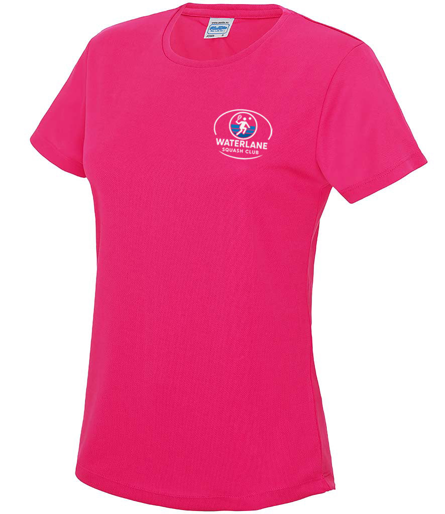 Waterlane Squash Club Ladies Player Top [Colour - Hot Pink]