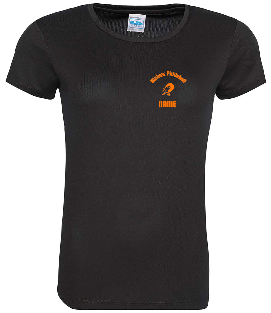 Wolves Pickleball Ladies Player Top [Colour - Jet Black]