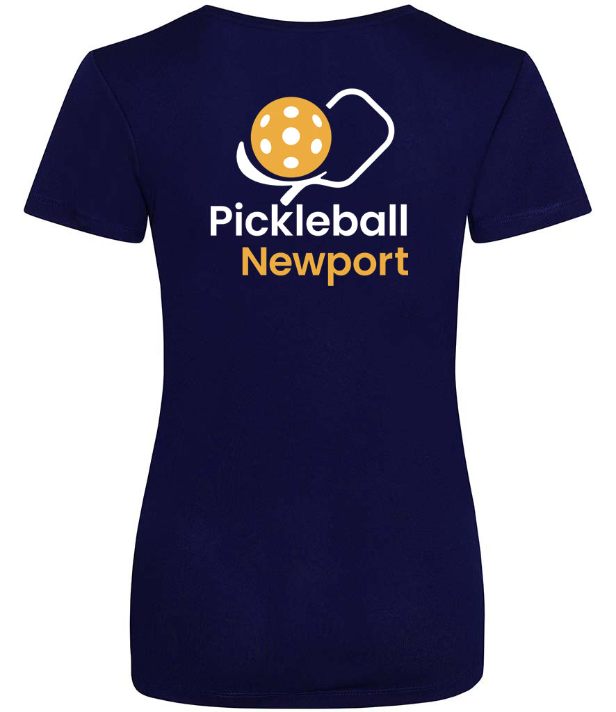 Pickleball Newport Ladies Cool T Player Top [Colour - Oxford Navy]