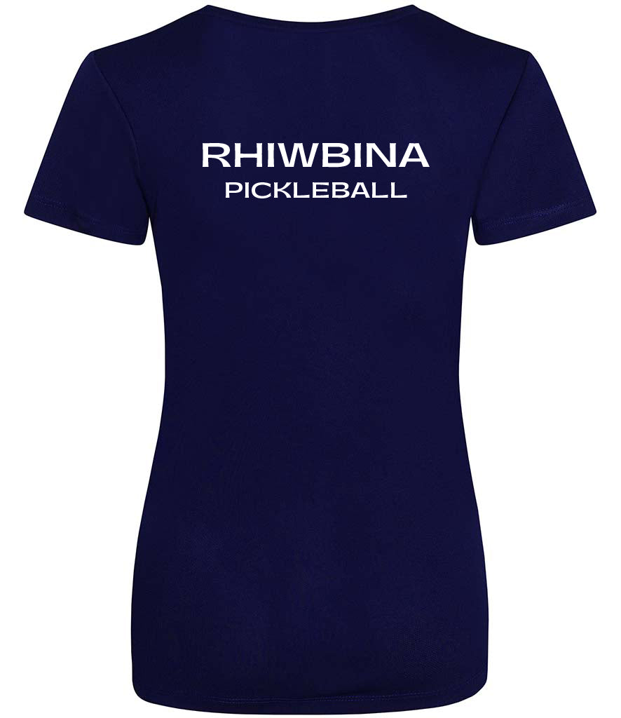 Rhiwbina Pickleball Club Ladies Cool T Player Top [Colour - Oxford Navy]